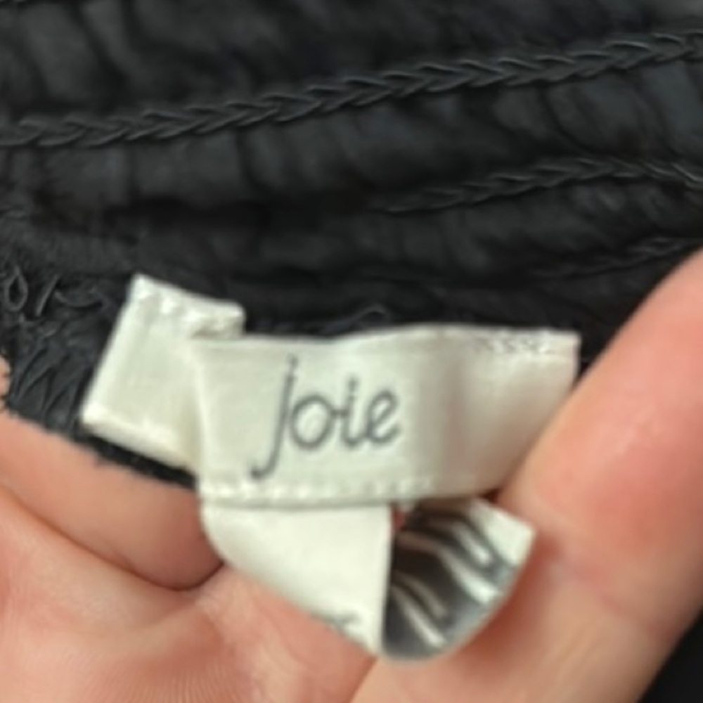 Joie black Ruffled Blouse with Long Sleeves - Picture 7 of 7